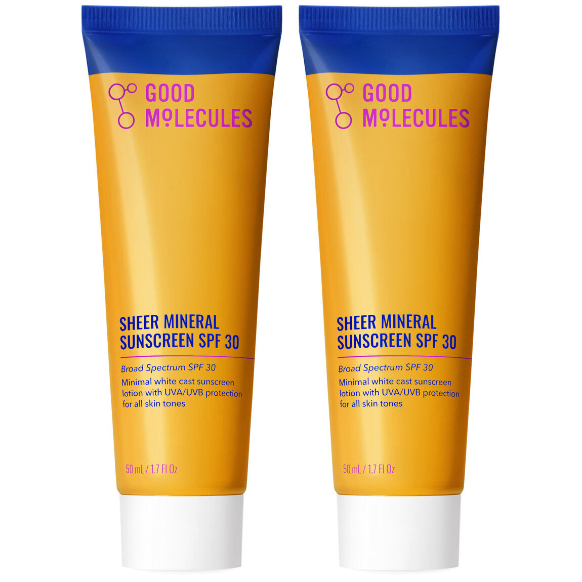 Sheer Mineral Sunscreen SPF 30 - 50ml (2-Pack)