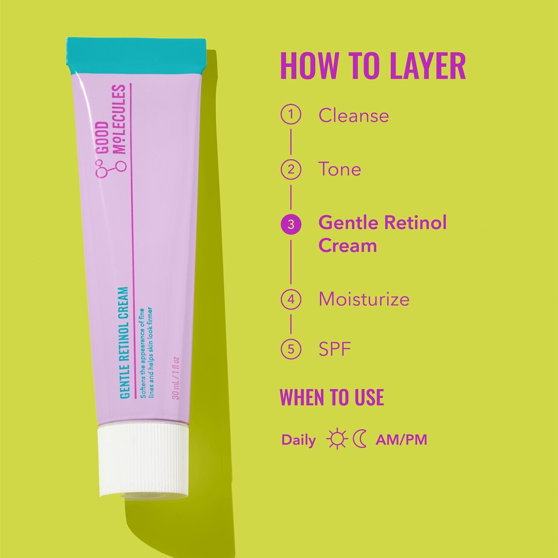 Good Molecules Gentle Retinol Cream 30ml alternative view 3.
